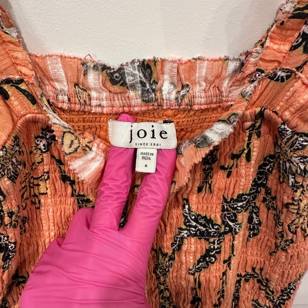 Joie Jailene Floral Print Cotton Maxi Dress - Picture 4 of 8